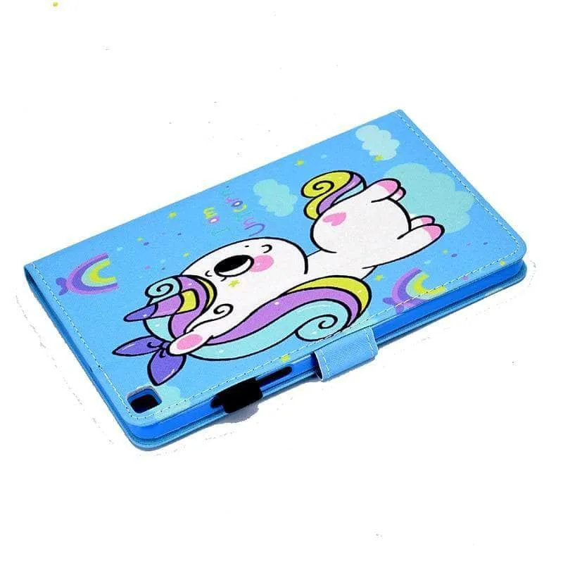 Galaxy Tab A7 Lite T220 T225 Cartoon Leather Stand