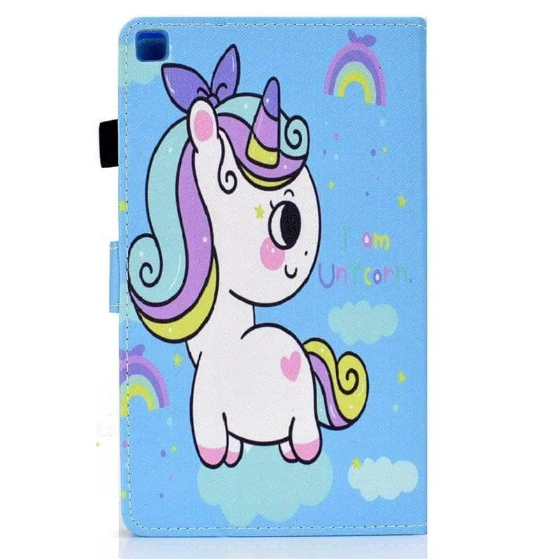 Galaxy Tab A7 Lite T220 T225 Cartoon Leather Stand