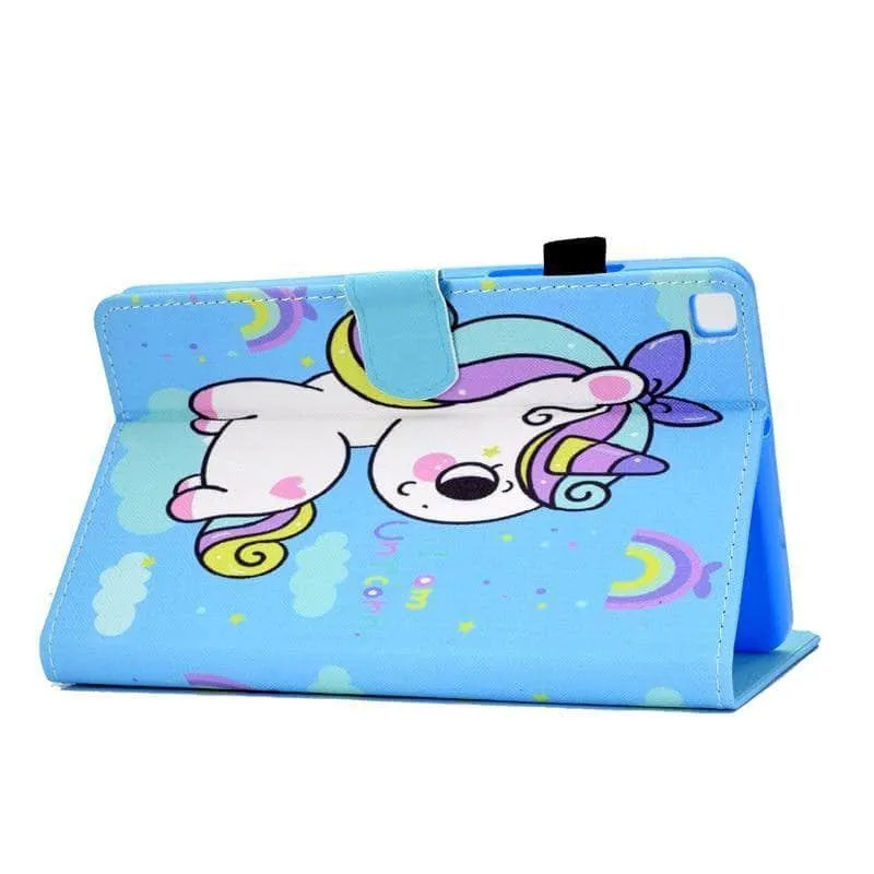 Galaxy Tab A7 Lite T220 T225 Cartoon Leather Stand