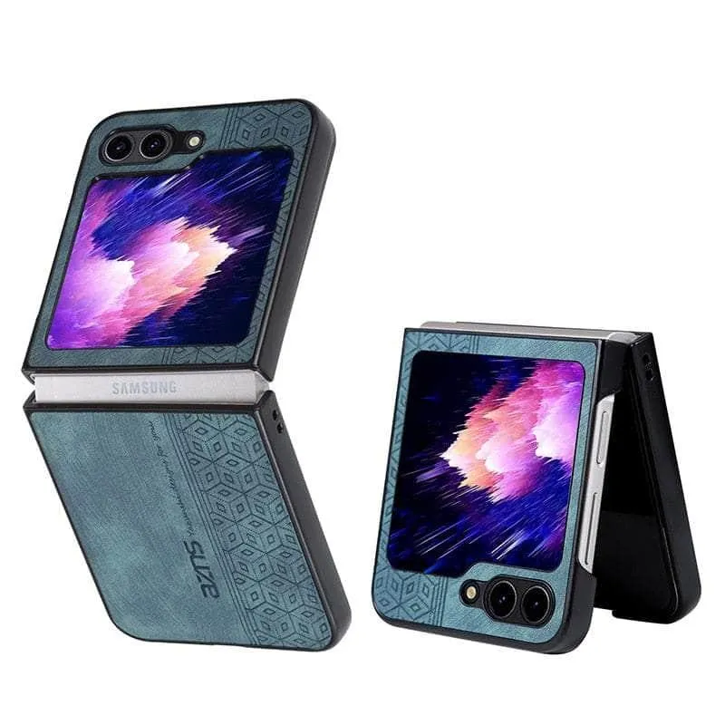 Galaxy Z Flip 5 Shockproof Protective Leather Cover