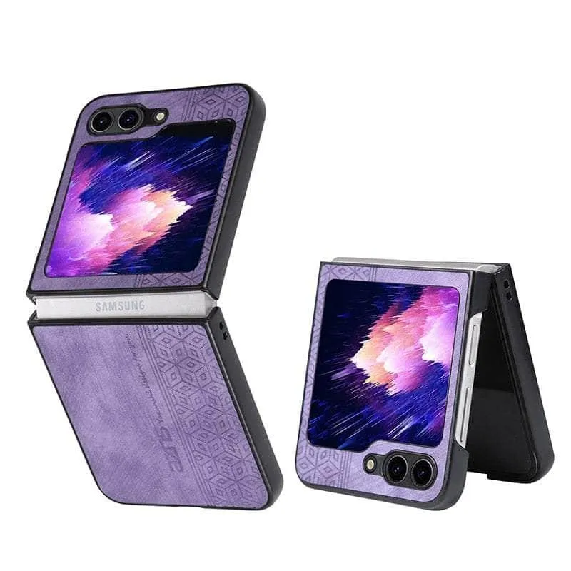 Galaxy Z Flip 5 Shockproof Protective Leather Cover
