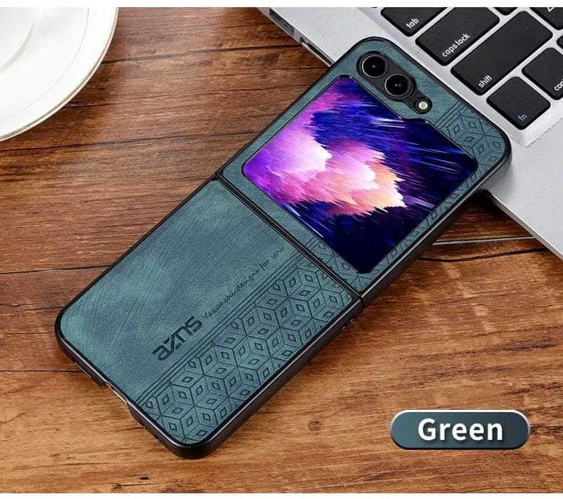 Galaxy Z Flip 5 Shockproof Protective Leather Cover
