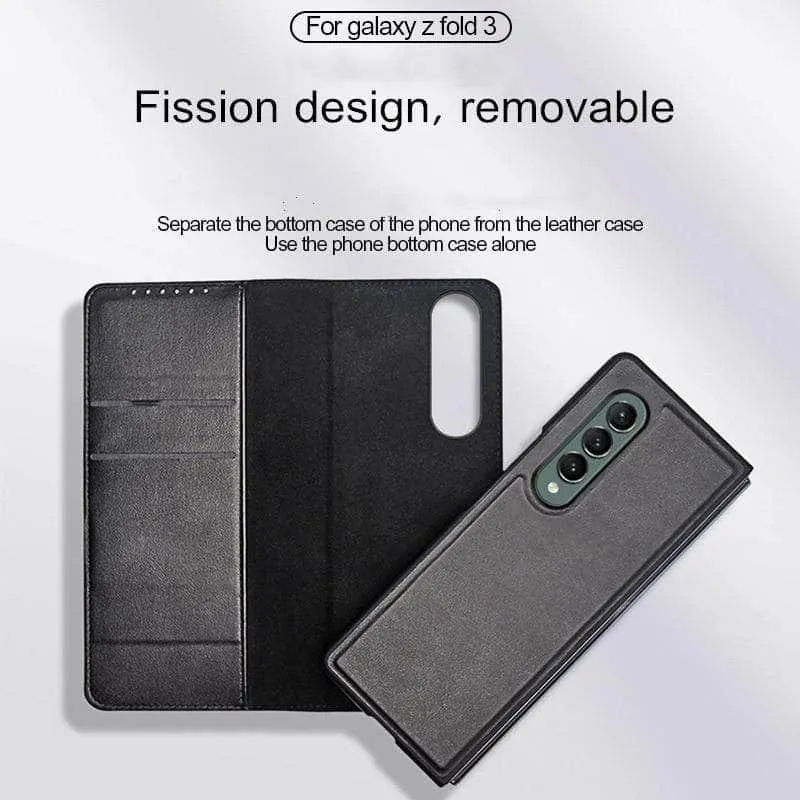 Galaxy Z Fold 3 5G Magnetic Flip Wallet Case