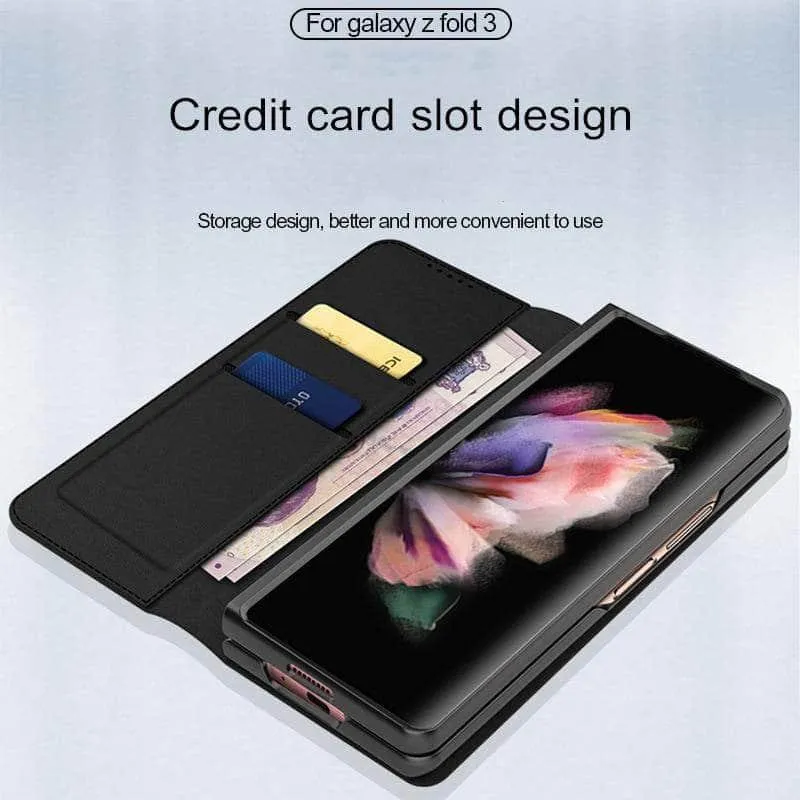 Galaxy Z Fold 3 5G Magnetic Flip Wallet Case