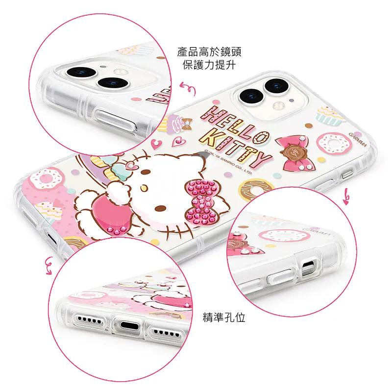 GARMMA Hello Kitty & My Melody & Little Twin Stars Swarovski Crystal Shockproof Soft Back Case Cover