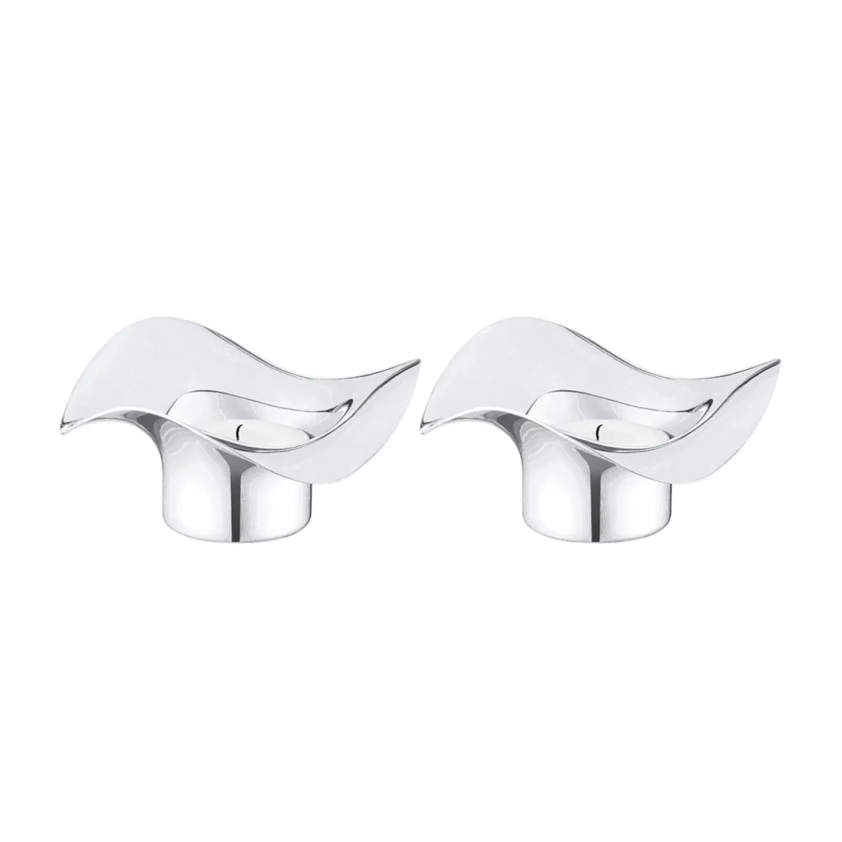 Georg Jensen Cobra Tealights Holder (Set of 2)