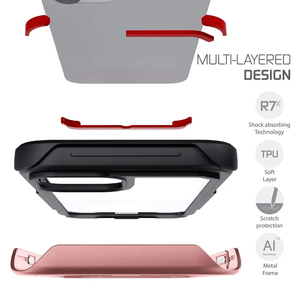 Ghostek Atomic Slim 3 Aluminum Tough Case Cover for Apple iPhone 12 Pro Max - Pink