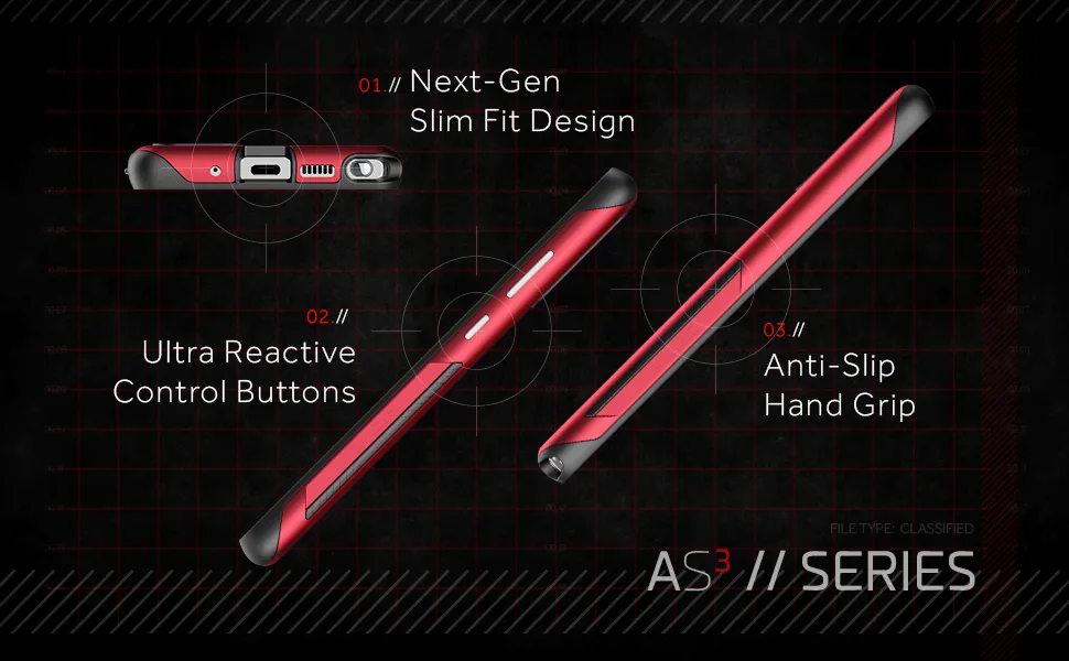 Ghostek Atomic Slim 3 Aluminum Tough Case Cover for Samsung Galaxy Note 20 & 5G - Red