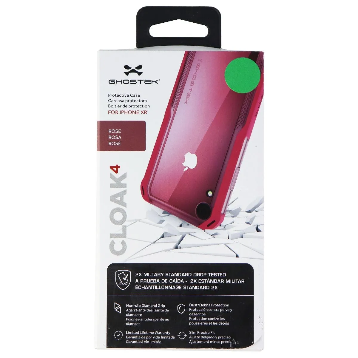 Ghostek Cloak4 Protective Phone Case for Apple iPhone XR - Rose