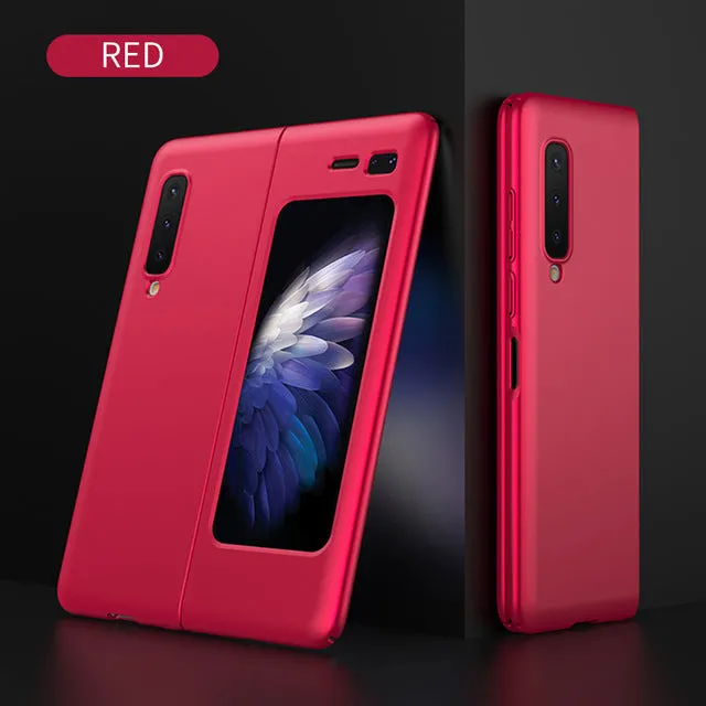 GKK Original For Samsung Galaxy Fold Case Anti-knock Full Protection Ultra-thin Flip Matte Hard PC Cover For Samsung Fold Coque