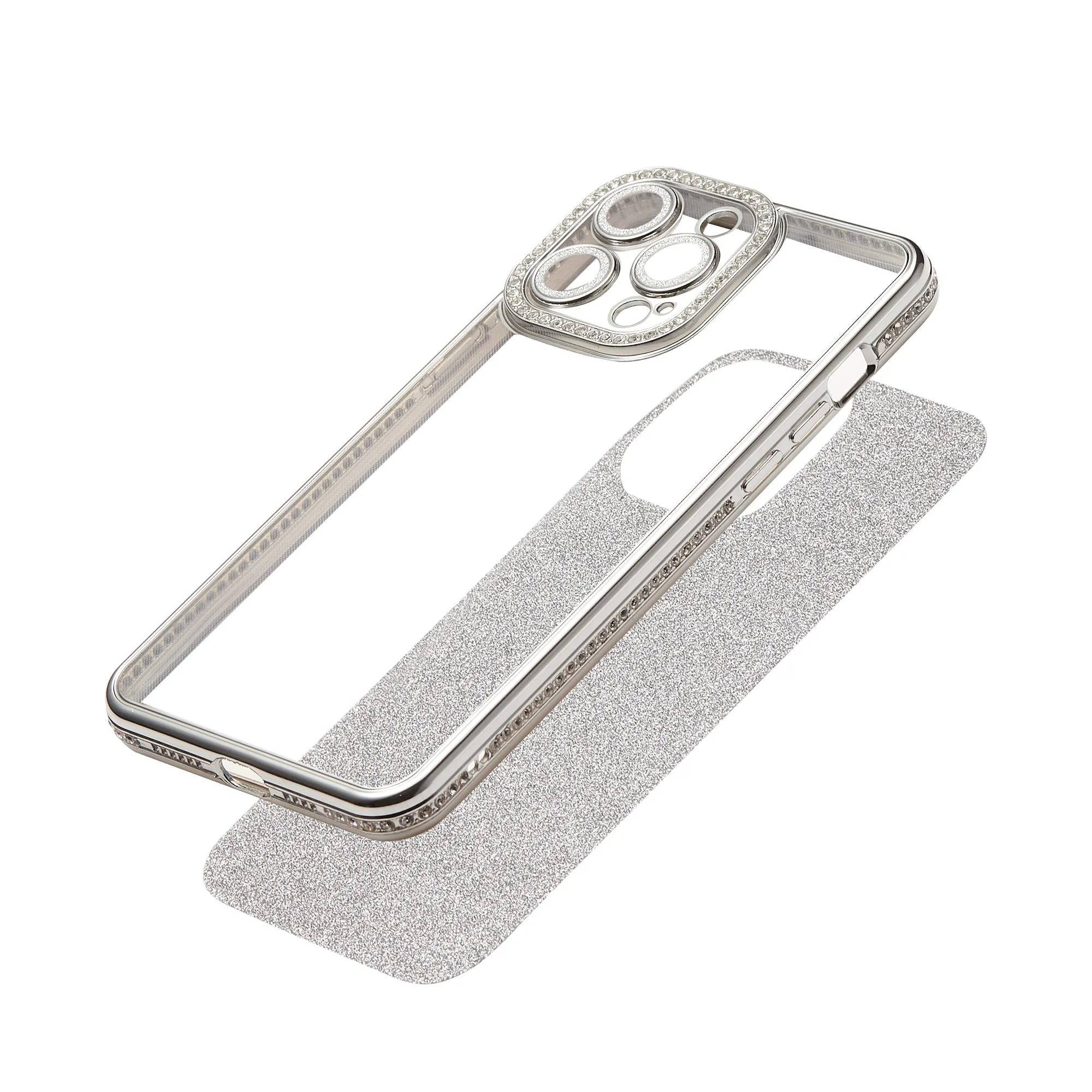 Glitter Silver Phone Case