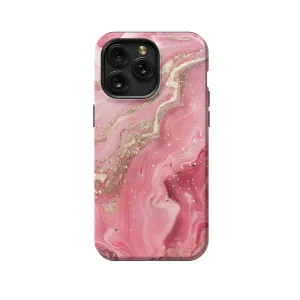 Golden Pink Marble Phone Case iPhone Samsung Pixel & More 177