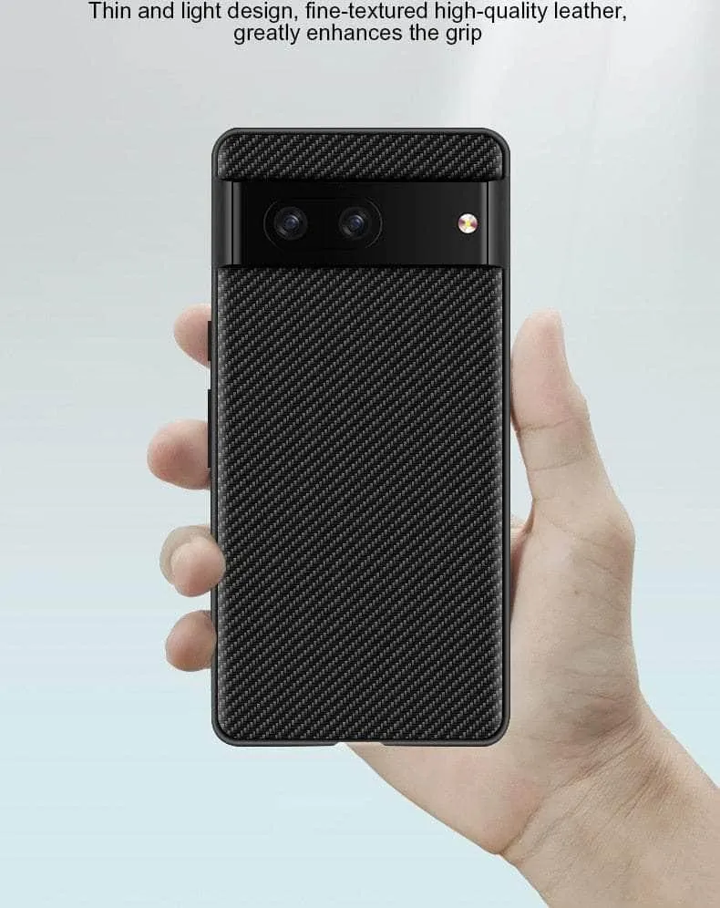 Google Pixel 8 Carbon Fiber Vegan Leather Case