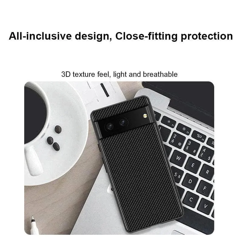 Google Pixel 8 Carbon Fiber Vegan Leather Case