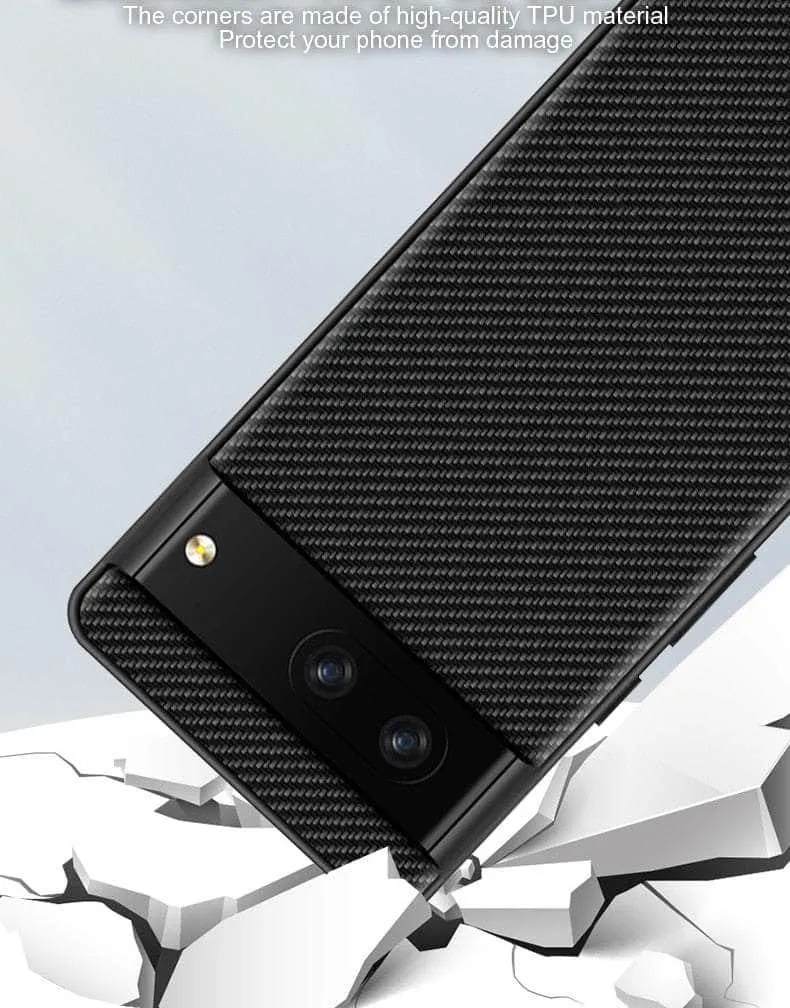Google Pixel 8 Carbon Fiber Vegan Leather Case