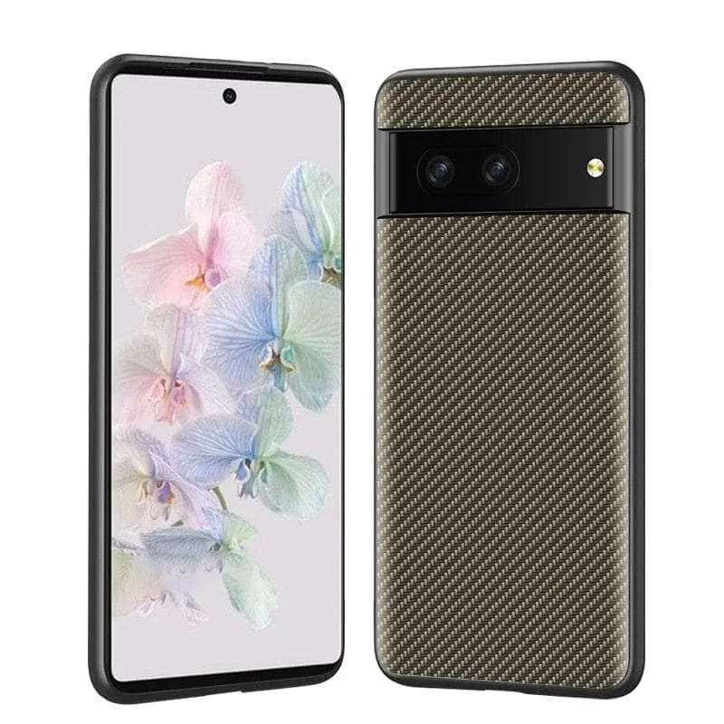 Google Pixel 8 Carbon Fiber Vegan Leather Case