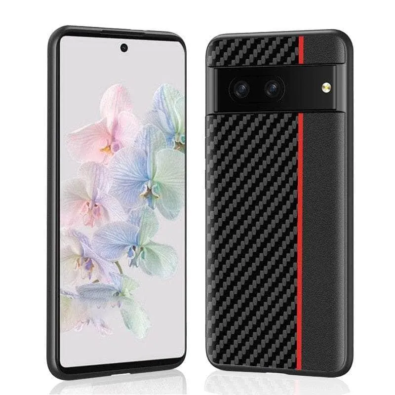 Google Pixel 8 Carbon Fiber Vegan Leather Case