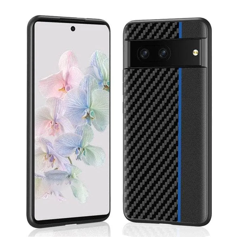 Google Pixel 8 Carbon Fiber Vegan Leather Case
