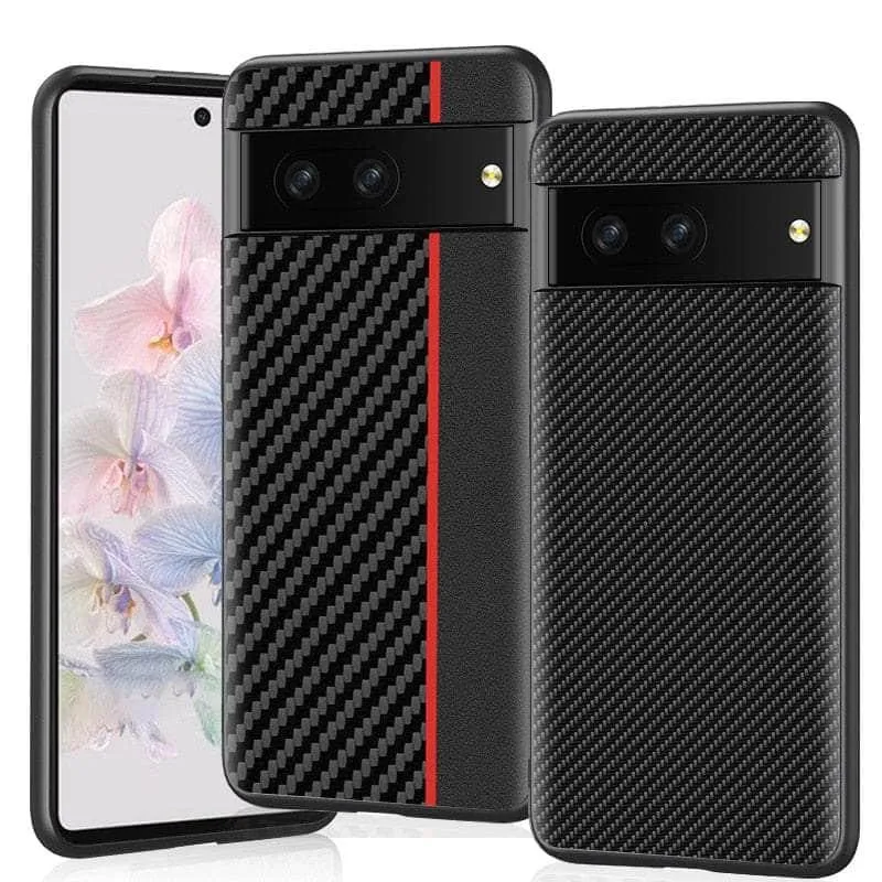 Google Pixel 8 Carbon Fiber Vegan Leather Case