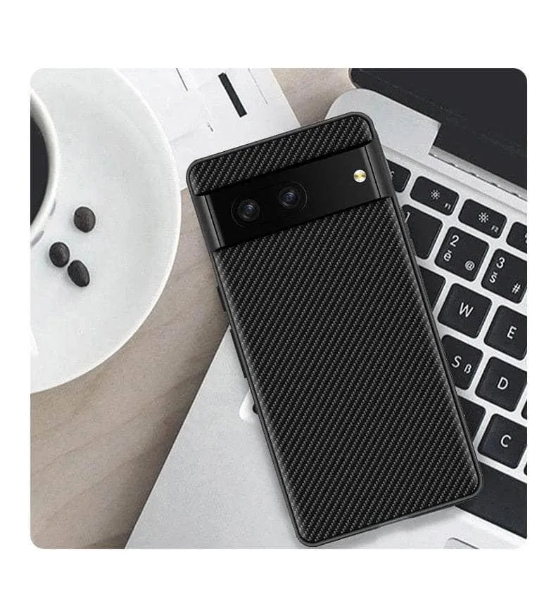 Google Pixel 8 Carbon Fiber Vegan Leather Case