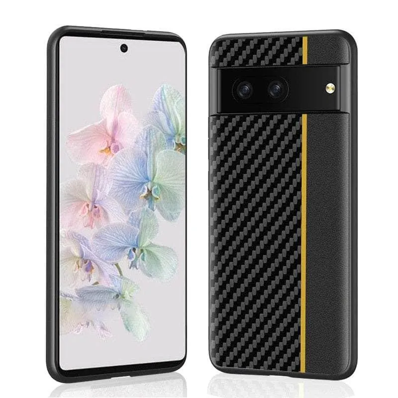 Google Pixel 8 Carbon Fiber Vegan Leather Case