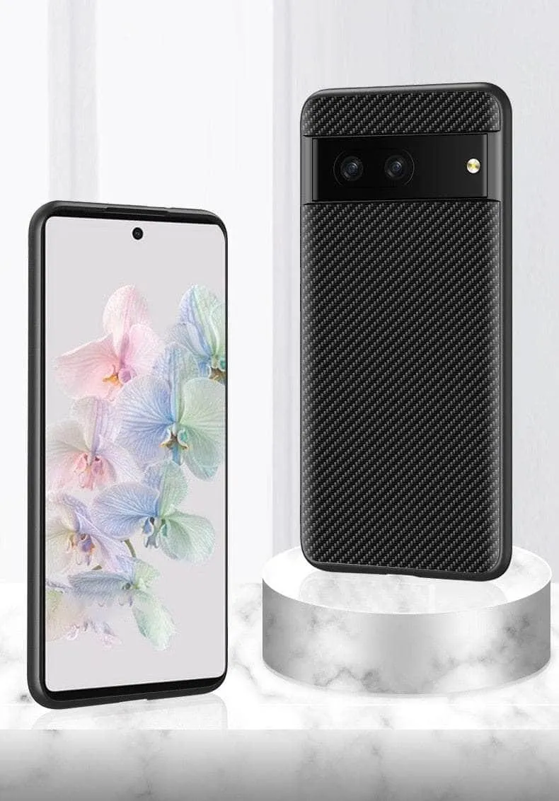 Google Pixel 8 Carbon Fiber Vegan Leather Case