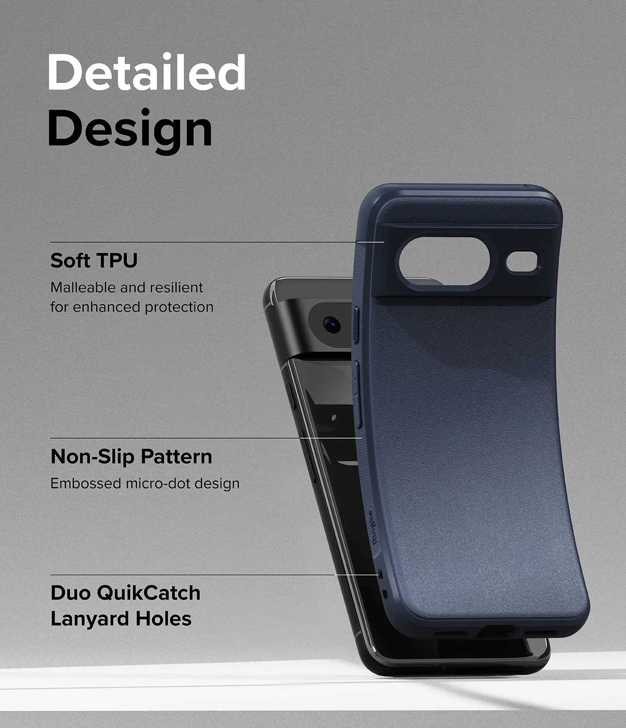 Google Pixel 8 Case Cover |Onyx Series |Navy