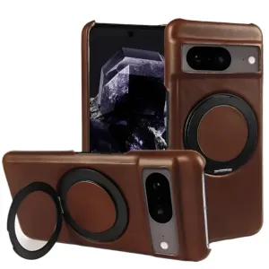 Google Pixel 9 Pro XL Luxury 360° Rotating Magnetic Leather Case