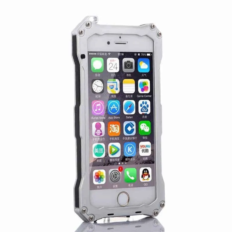 Gorilla Cases - Gorilla Glass iPhone 8 Extreme Case (Silver)