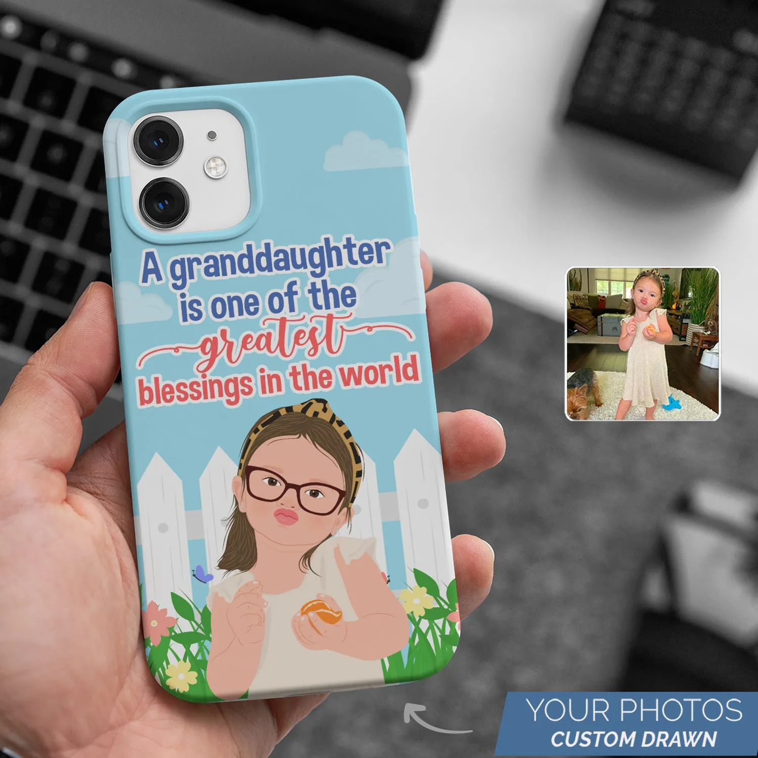 Granddaughter Greatest Blessings Phone Case Personalized