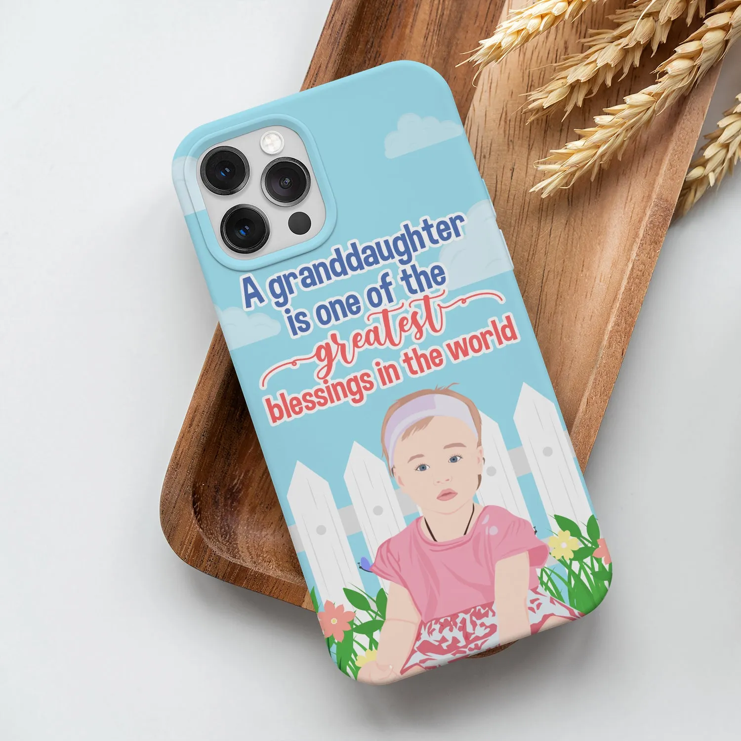 Granddaughter Greatest Blessings Phone Case Personalized