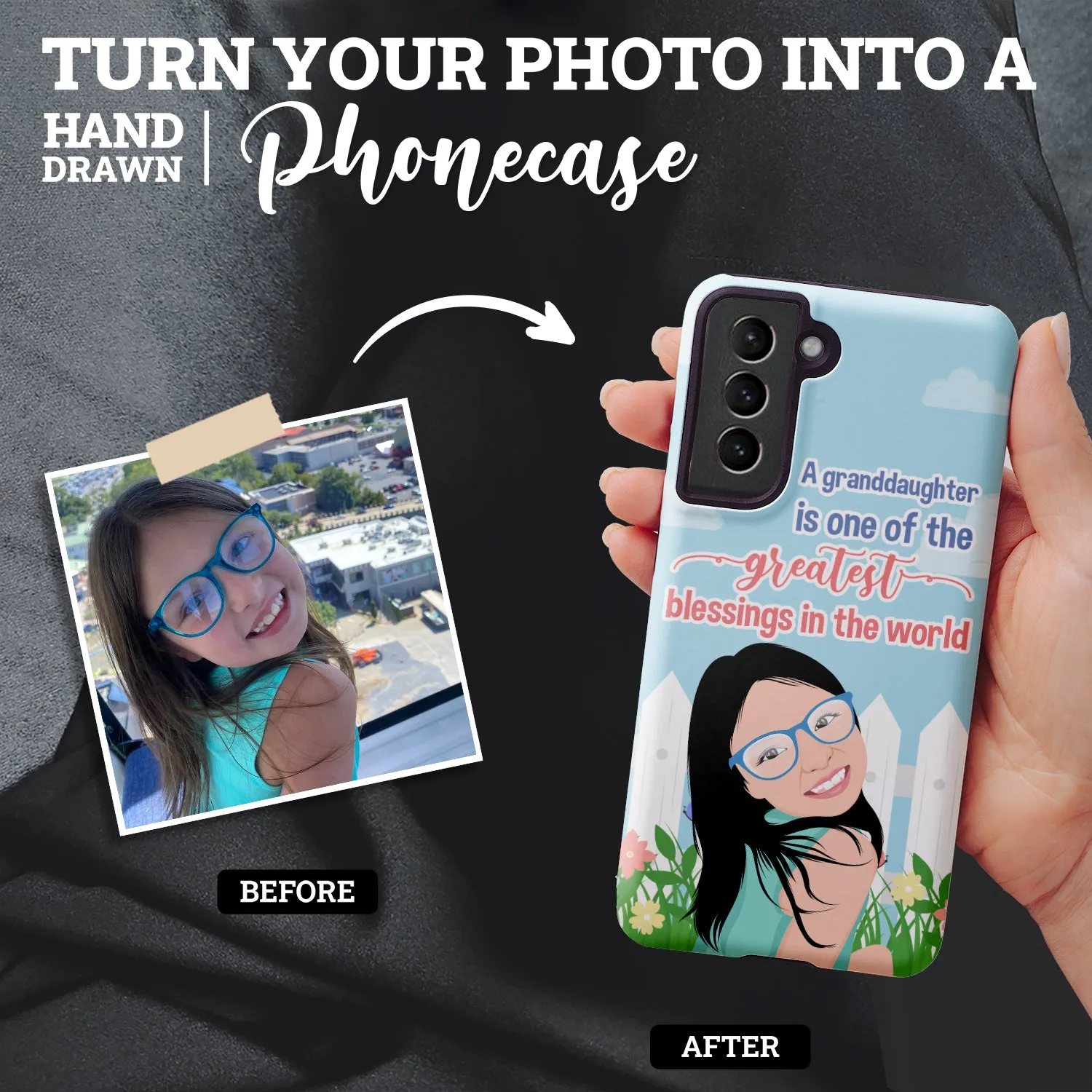Granddaughter Greatest Blessings Phone Case Personalized