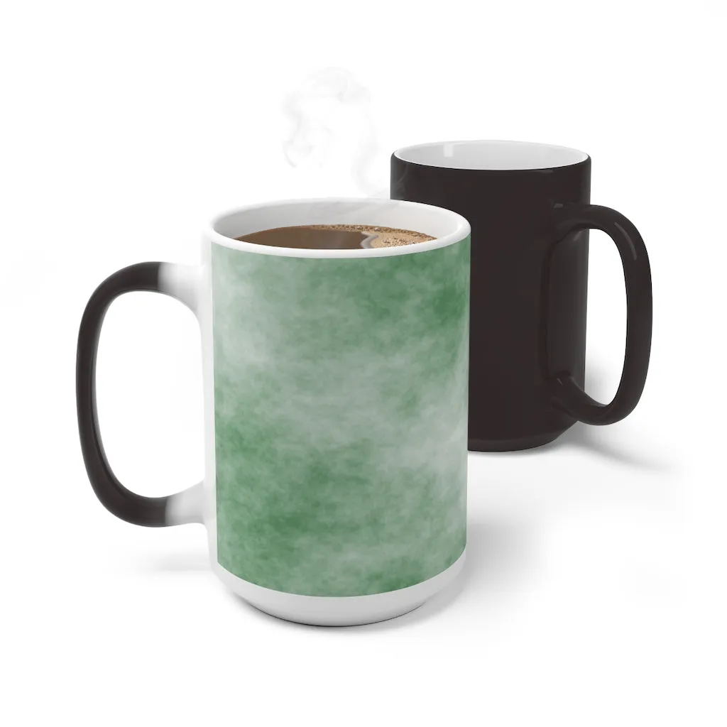Green Clouds Color Changing Mug
