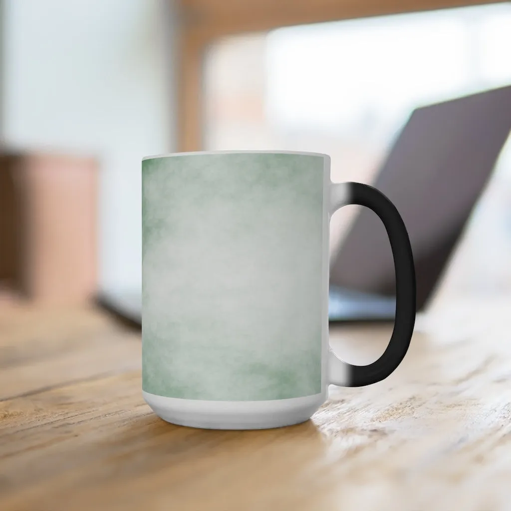 Green Clouds Color Changing Mug
