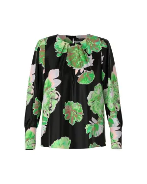 Green Floral Pullover