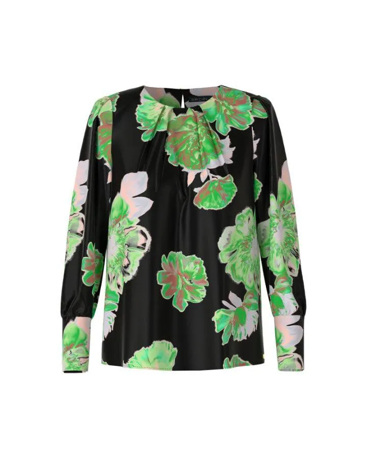 Green Floral Pullover
