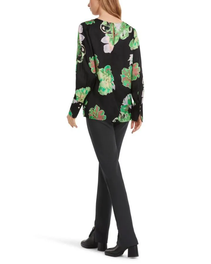 Green Floral Pullover