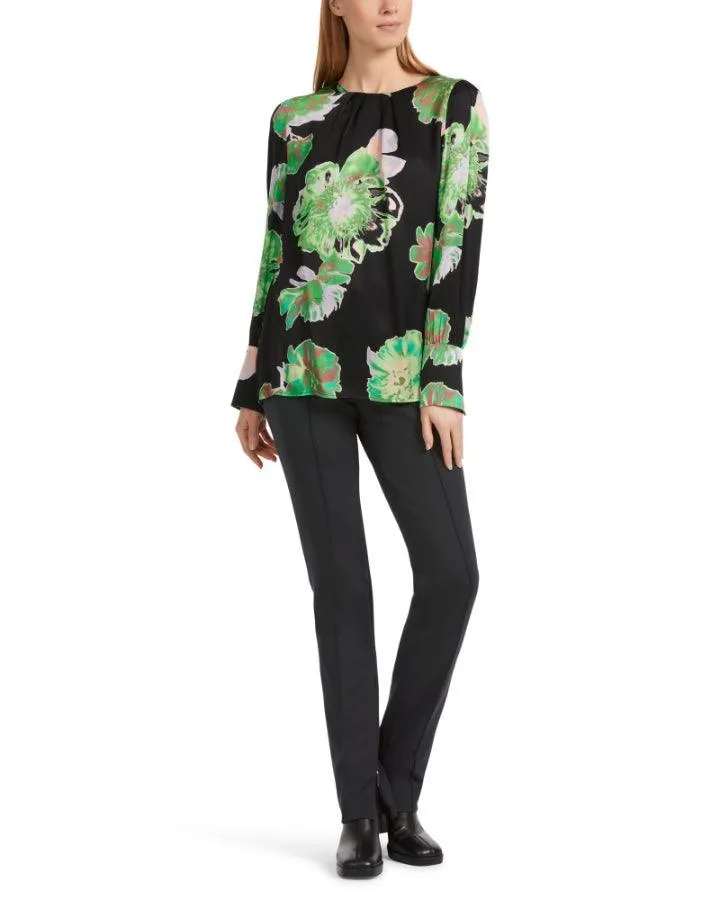 Green Floral Pullover