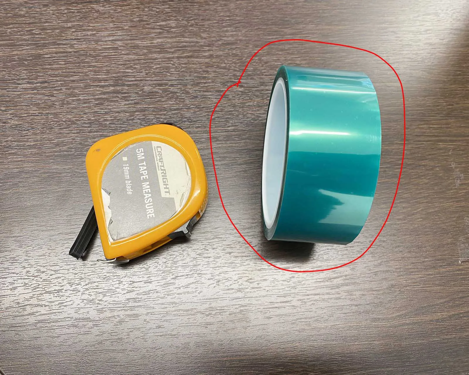 Green Resin Barrier/Release Tape Width:40 mm, Length:33 meters, 3" core