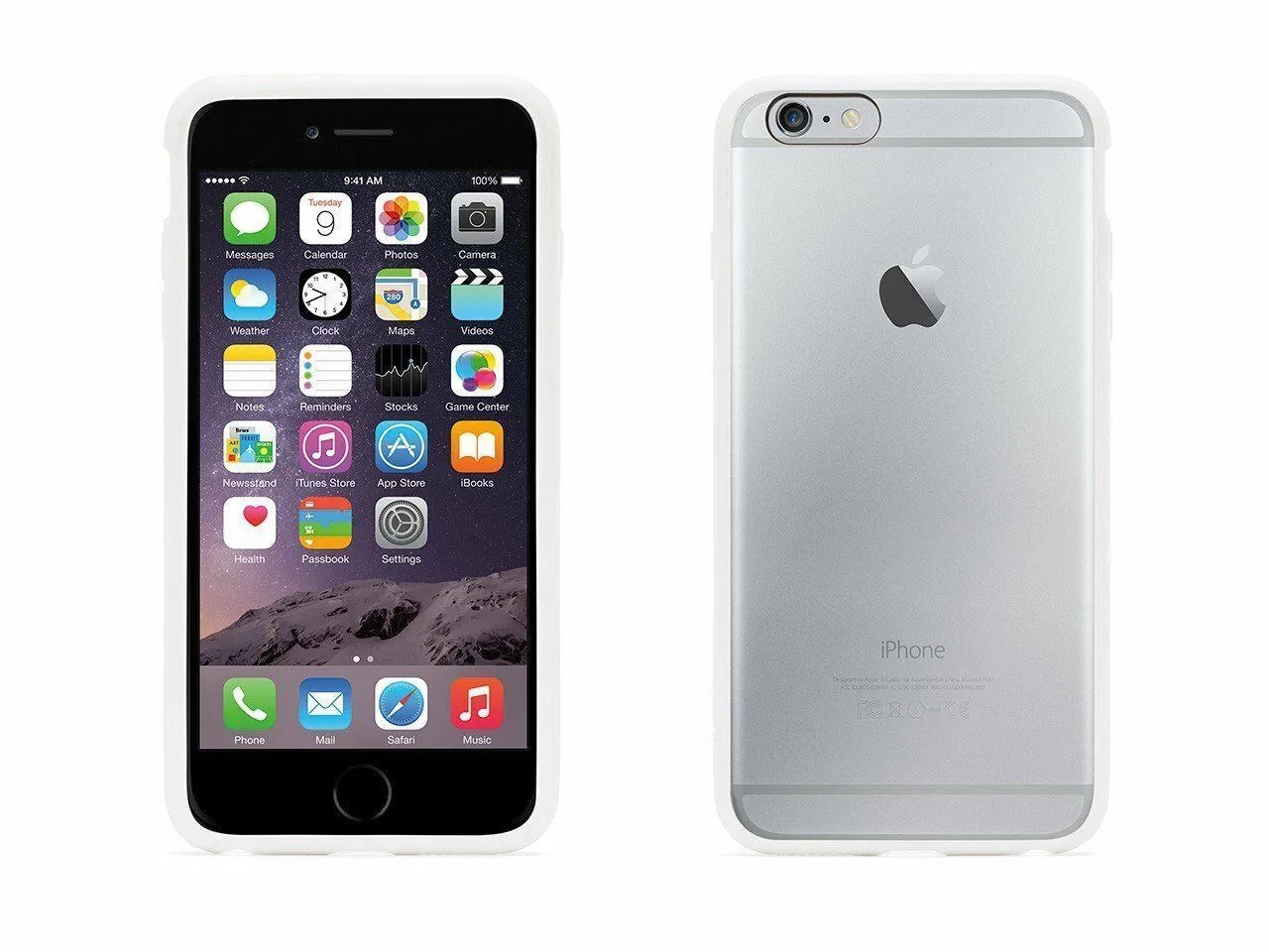 Griffin Reveal Case Back Cover iPhone 6 6S Plus 5.5" White Clear GB40031