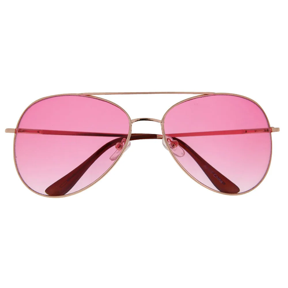 grinderPUNCH Summer Aviator Color Lens Fashion Sunglasses