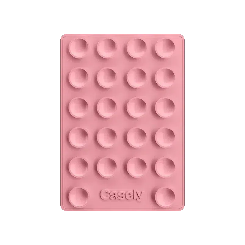 Grippy | Pink Silicone Suction Phone Mount with MagSafe