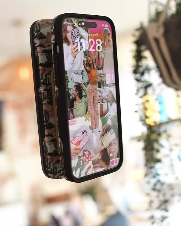 Grippy | Pink Silicone Suction Phone Mount with MagSafe