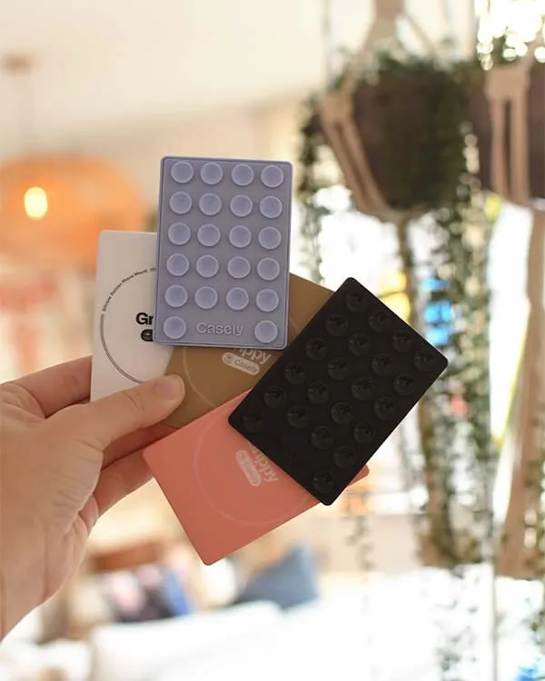 Grippy | Taupe Silicone Suction Phone Mount with MagSafe