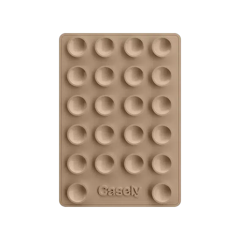 Grippy | Taupe Silicone Suction Phone Mount with MagSafe