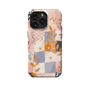 Groovy Floral Pastel Checkered Phone Case iPhone Samsung Cover Pixel 671