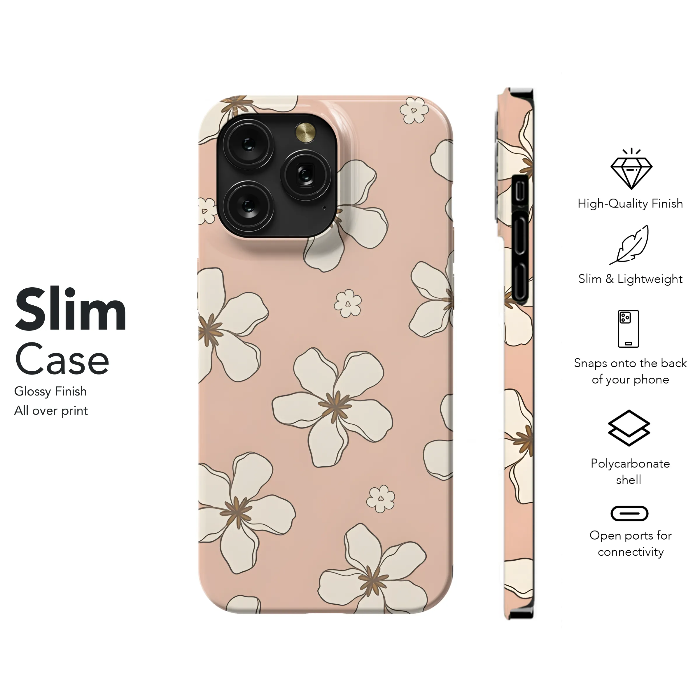 Groovy Retro Boho Flower Phone Case iPhone Samsung Cover Pixel 2485