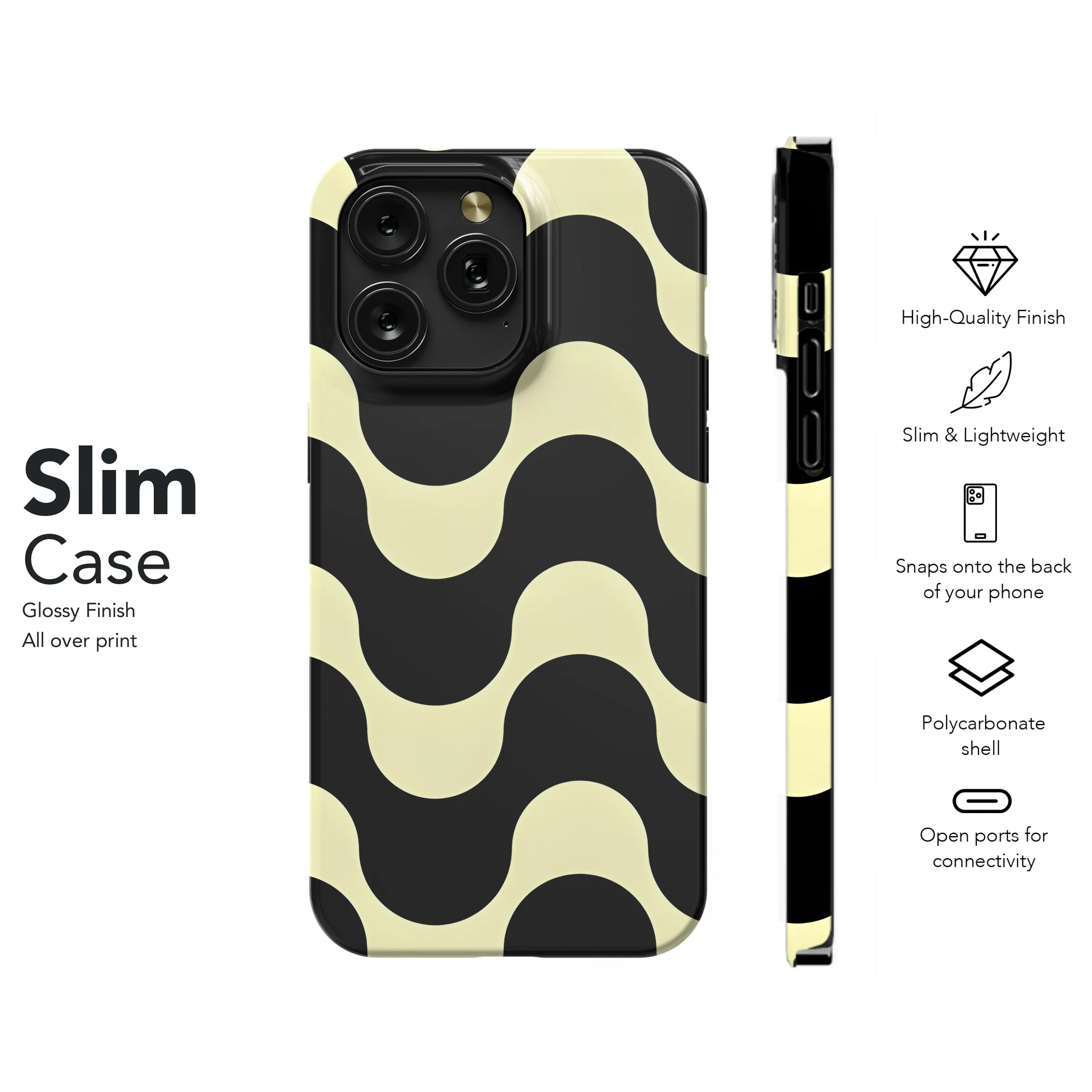 Groovy Retro Waves Phone Case iPhone Samsung Cover Pixel 2498