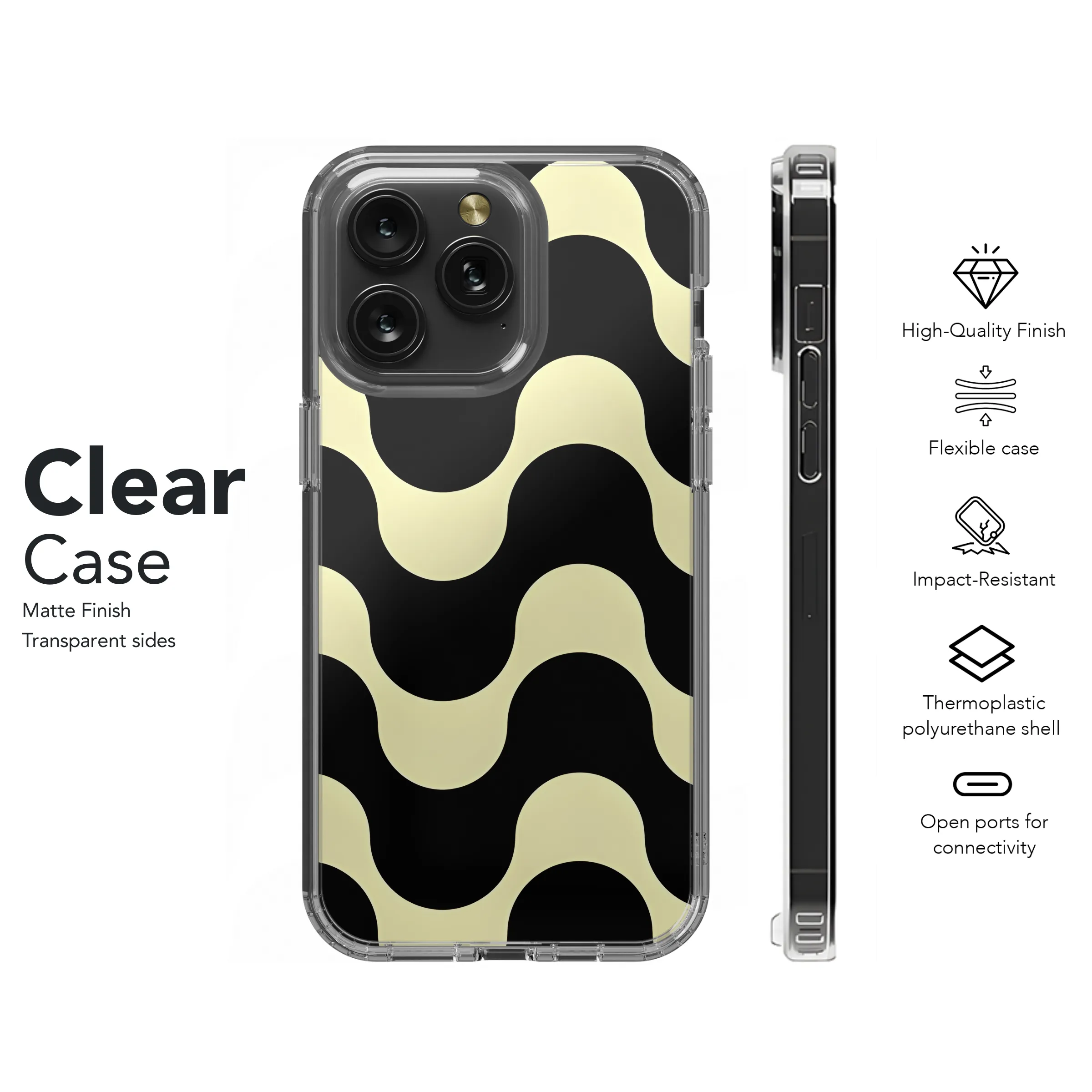 Groovy Retro Waves Phone Case iPhone Samsung Cover Pixel 2498