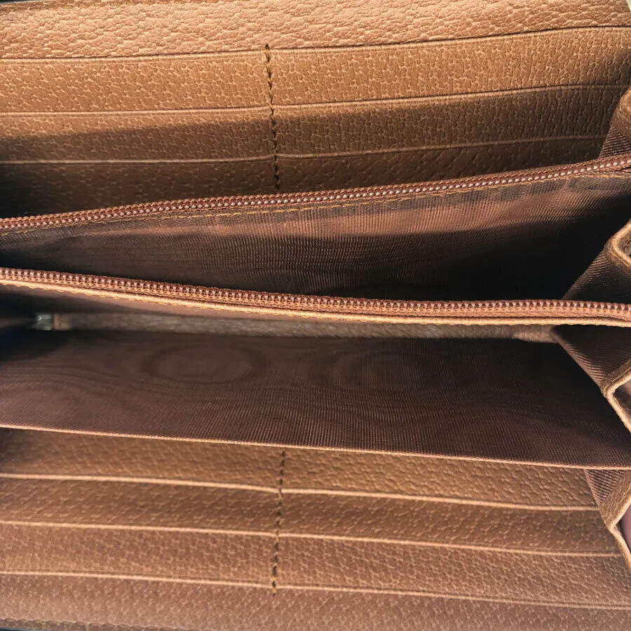 Gucci Gg Canvas Ny Zip Around Long